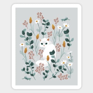 Cat in the meadow Magnet